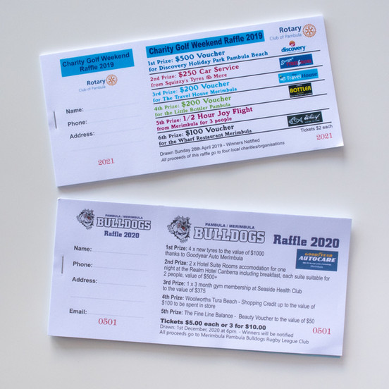 Raffle tickets